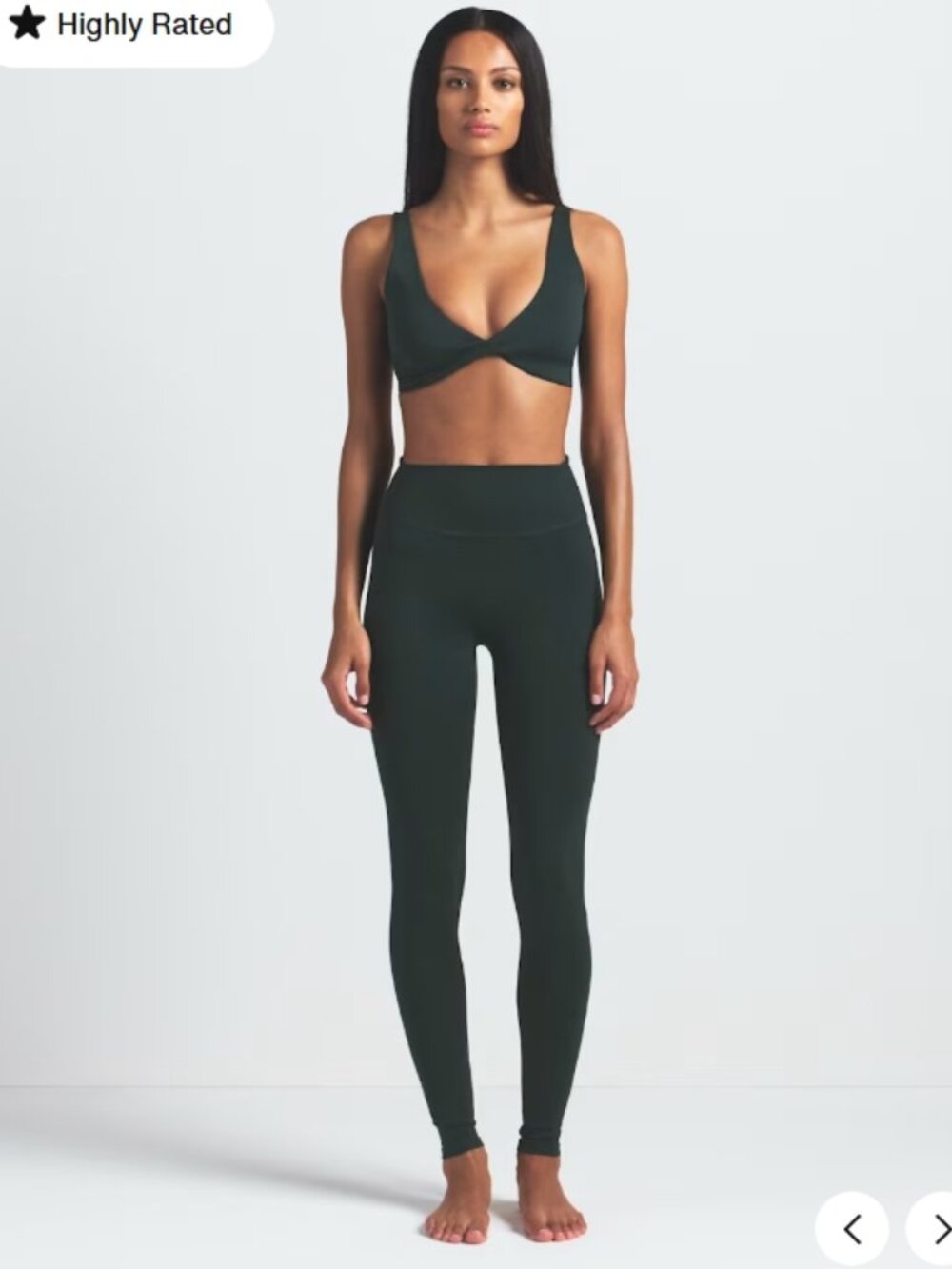 NEW NikeSKIMS Matte High Waisted Leggings 29" Obsidian Black Large NWT